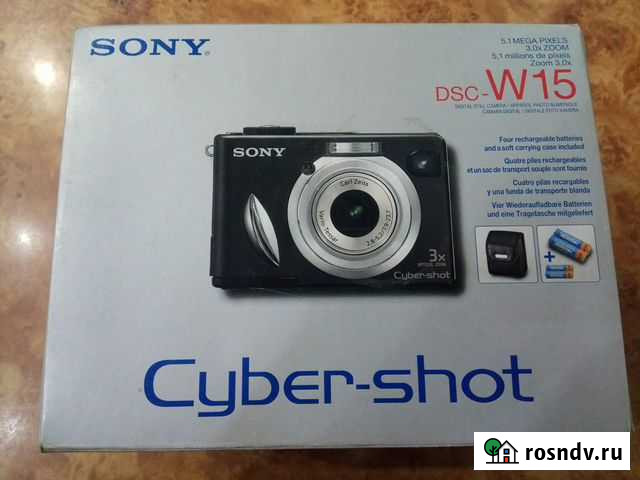 Цифровой фотоаппарат Sony Cyber-shot DSC-W15 Иркутск - изображение 1