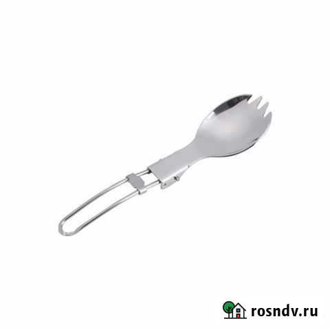 Ложка-вилка стальная складная Tramp Омск - изображение 1