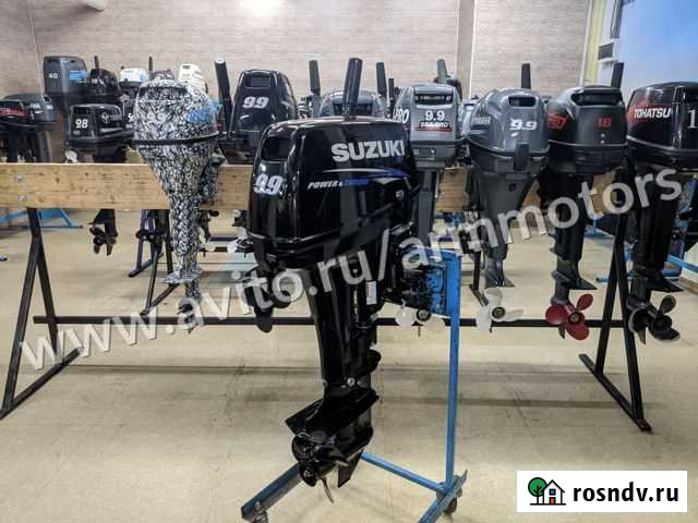2х-тактный Лодочный мотор Suzuki DT9,9AS новый Москва - изображение 1
