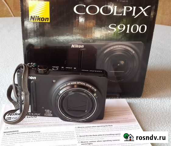 Фотоаппарат Nikon Coolpix S9100 Black Первоуральск - изображение 1