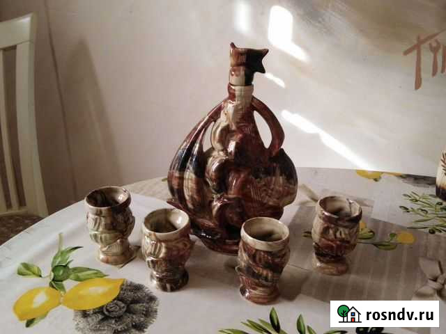 Графин-корабль, штоф. Стаканчики проданы Тамбов - изображение 1