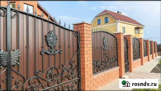 Забор + ворота кованые Батайск - изображение 1