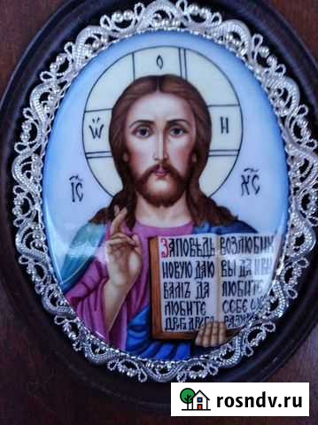Икона Иисус Христос Подарок Живопись Финифть Ростов - изображение 1