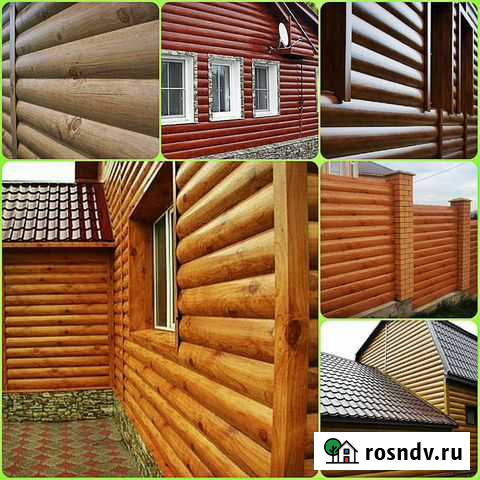 Металлосайдинг Двойное бревно Высокая Гора - изображение 1