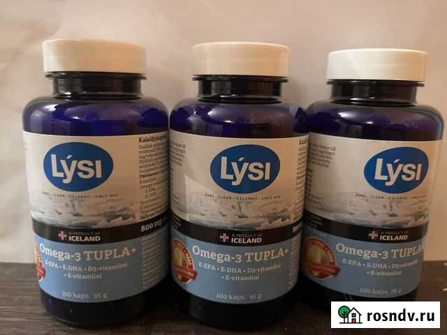 Lysi Omega 3 из Финляндии, 100капс Санкт-Петербург - изображение 1
