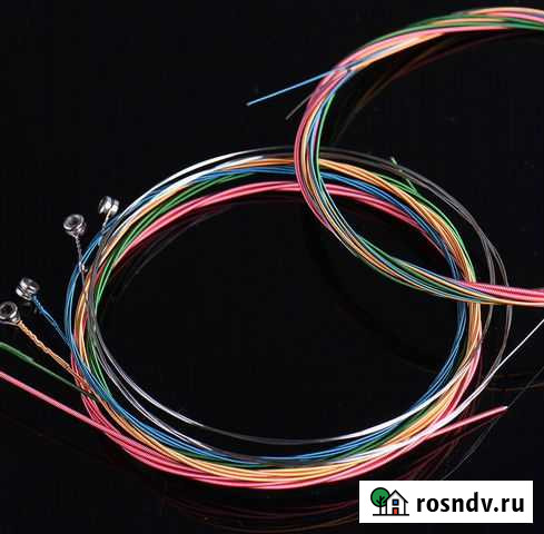 Цветные струны для гитары. Металлические Хабаровск - изображение 1