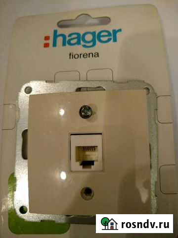 Розетка телефонная, hager, Германия Санкт-Петербург - изображение 1