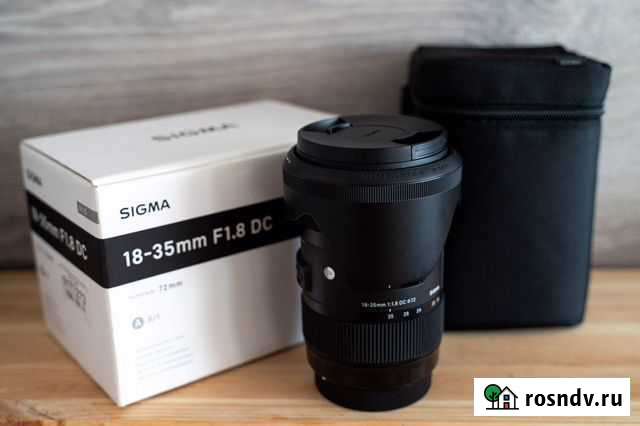 Объектив Sigma AF 18-35mm f/1.8 DC HSM Art Canon E Стрежевой - изображение 1