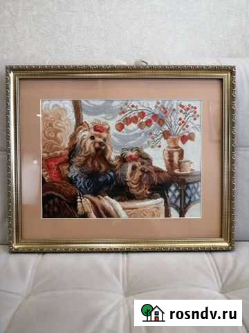 Картина вышитая Наро-Фоминск - изображение 1