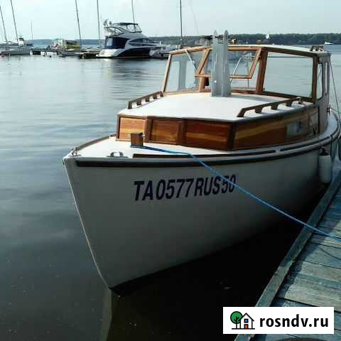 Моторно-парусная деревянная яхта Краслин 20 футов Мытищи - изображение 1