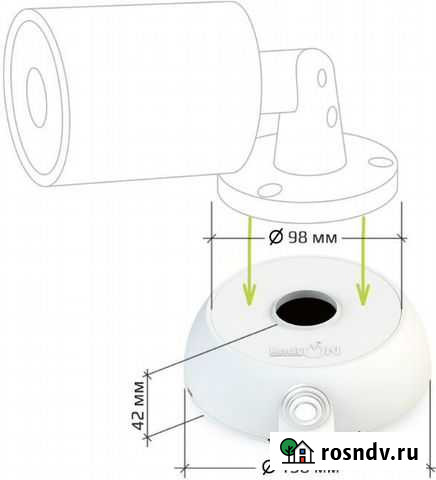Монтажная коробка KadrON JB1-100W белая Абакан - изображение 1