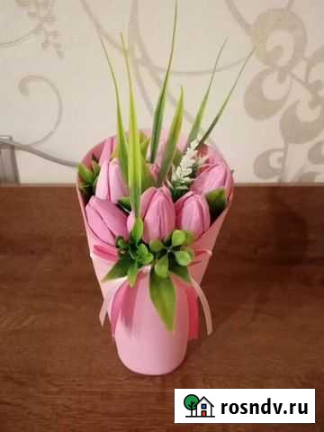 Букет цветов из мыла тюльпаны 9шт Ульяновск - изображение 1