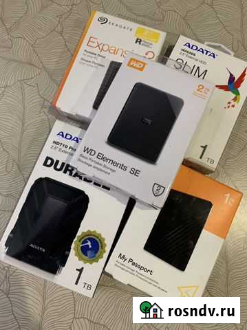 Внешние жесткие диски на 1тв -2тв-4tb Анапа - изображение 1
