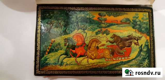 Шкатулка лаковая Генерал Топтыгин Владимир - изображение 1