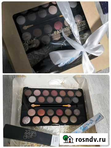 Набор косметики (тушь, палетка теней, ручка-духи) Ростов-на-Дону - изображение 1