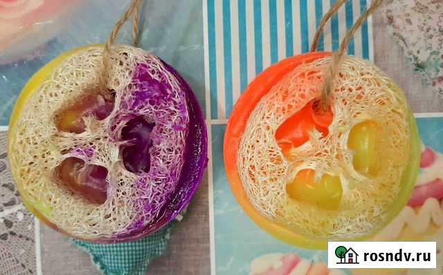 Мыло ручной работы с люфой Брянск - изображение 1