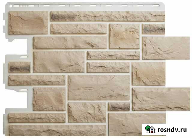 Виниловый сайдинг, фасадные панели Камень Пражский Майкоп - изображение 1