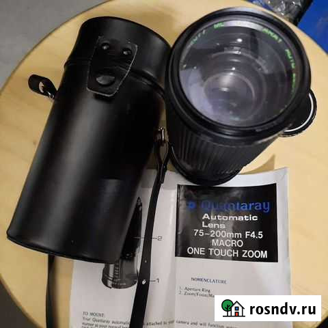 Quantaray 75-200 f4.5 Macro Canon+фильтр+кожух Санкт-Петербург - изображение 1