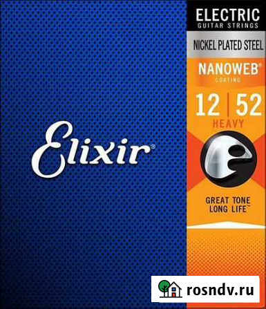 Струны для электрогитары Elixir 12152 nanoweb Иркутск - изображение 1