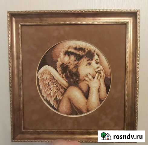 Картина вышитая крестом Калининград - изображение 1