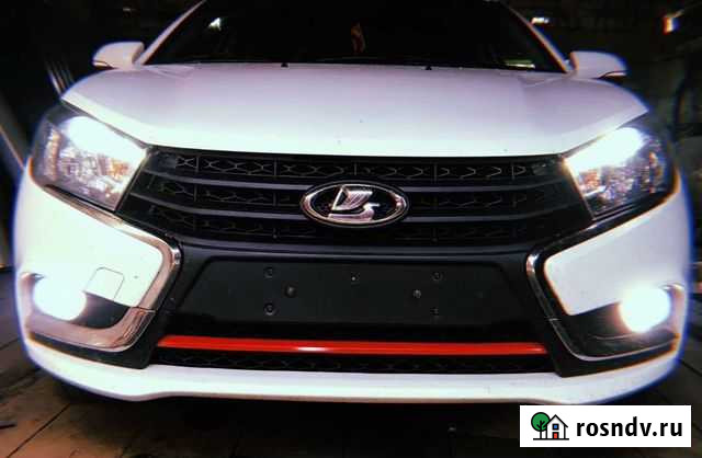 Накладка переднего бампера, в стиле Vesta Sport Чебоксары - изображение 1