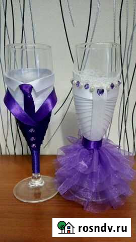 Свадебные бокалы и другие аксессуары для свадьбы Вологда - изображение 1