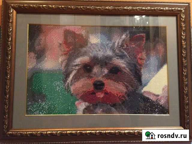Алмазная мозаика в раме «Йоркширский терьер» Ковров - изображение 1