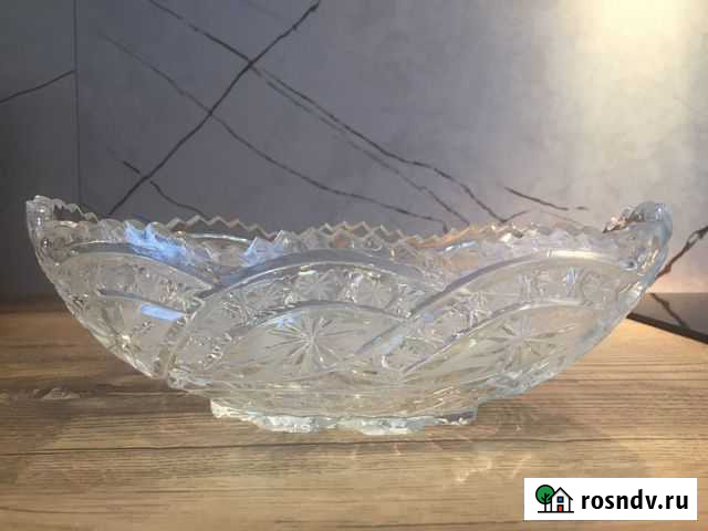 Ваза хрустальная СССР «Лодочка» Барнаул - изображение 1