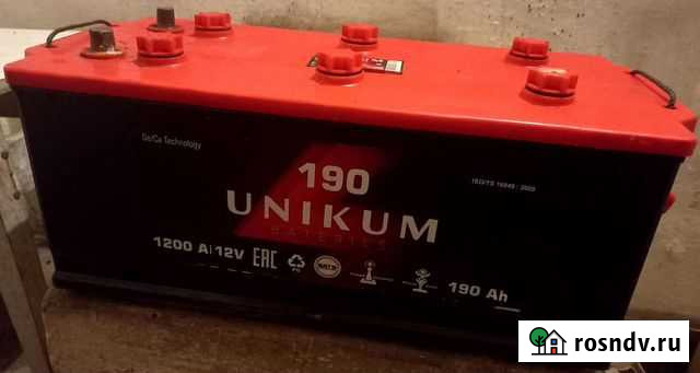 Аккумулятор 190 unikum конус Йошкар-Ола - изображение 1