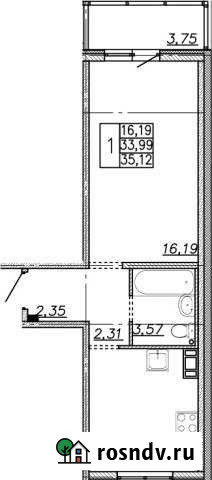 1-комнатная квартира, 35 м², 7/8 эт. на продажу во Всеволожске Всеволожск - изображение 1