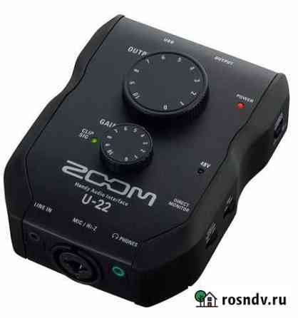 Zoom U-22 - аудиоинтерфейс Челябинск