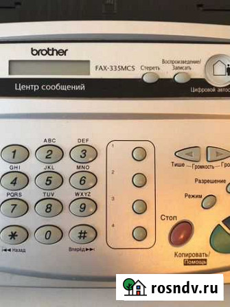 Факс brother fax-335mcs Владимир - изображение 1