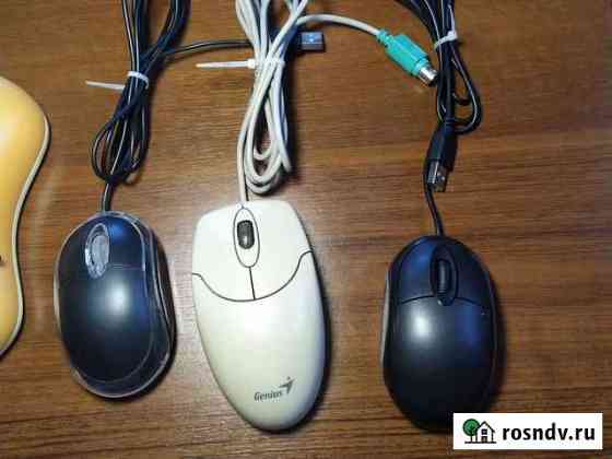 Мыши компьютерные проводные USB и PS/2 (3 шт.) Ишимбай