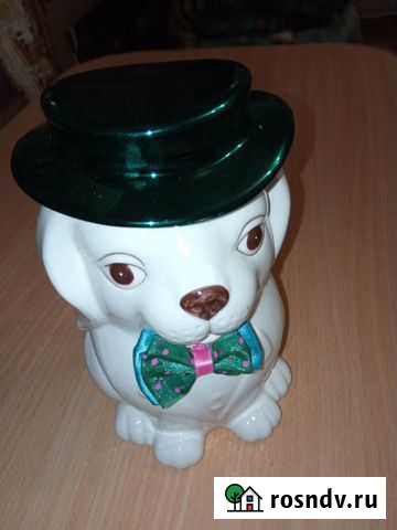 Чайница фарфоровая собачка Суровикино - изображение 1