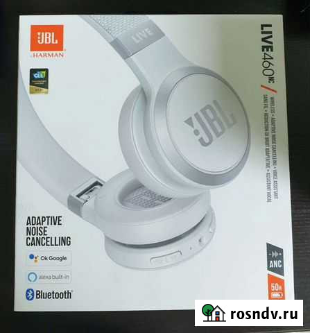 Наушники jbl live 460bt white Хабаровск - изображение 1