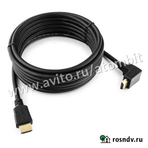 Кабель hdmi v1.4 4,5 м угловой Челябинск - изображение 1
