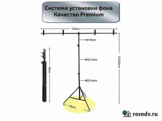 Стойка для фотофона 200х150 см Томск