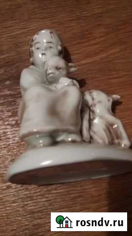 Статузтка фарфор Германия девочка с козлёнком Белгород - изображение 1