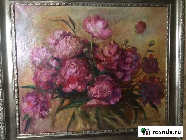 Картина маслом « Пионы» 50/60 Брянск - изображение 1