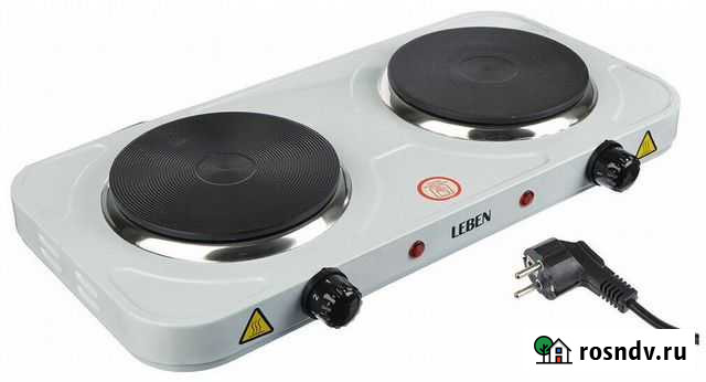 Новая эл.плита leben(на гарантии) 2-х конфорочная Красноярск - изображение 1