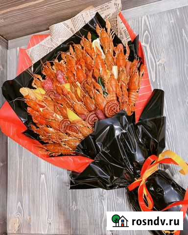 Съедобные букеты, букет из раков, цветы Омск - изображение 1