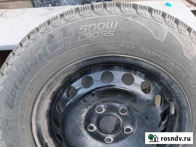 Продам зимние колеса Cordiant 195/65 R15 91T Челябинск - изображение 1