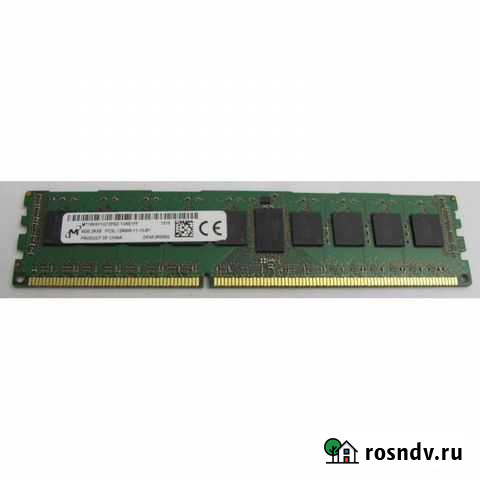 Память DDR3 ECC Rdimm PC3L-12800R 4 Гбайт (Micron) Москва - изображение 1