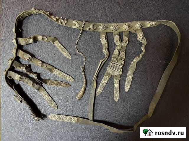 Старинный кавказский /казачий пояс. Серебро Махачкала - изображение 1