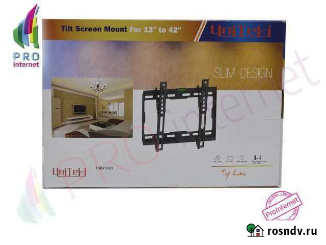 Кронштейн для телевизора Uniteki TMN1601 (чёрный) Набережные Челны - изображение 1
