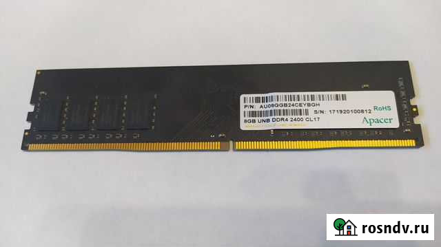 Оперативная память 8Gb Apacer DDR 4 Анжеро-Судженск - изображение 1