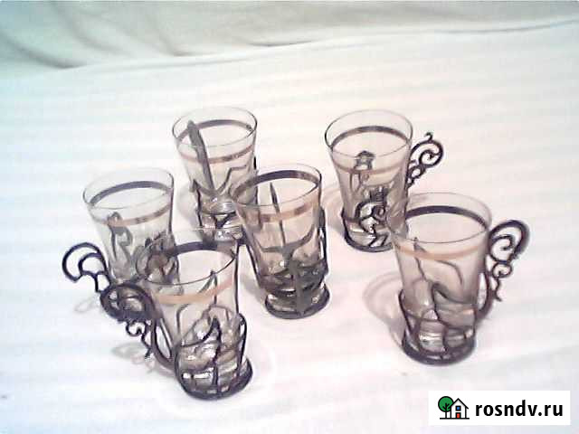 Рюмки в подстаканниках бу и новые покрытие-никель Калуга - изображение 1