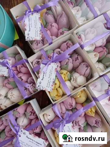 Сладкие зефирные цветы в подарок на день влюблённы Нижний Новгород - изображение 1