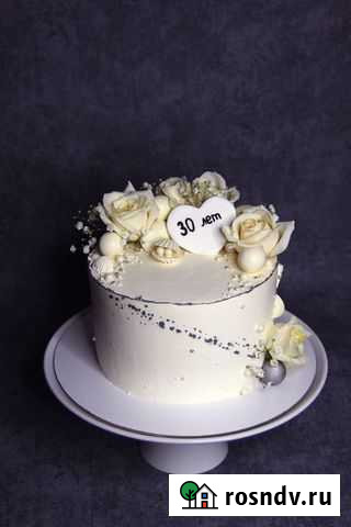 Торт с живыми цветами на заказ Мурино Мурино - изображение 1