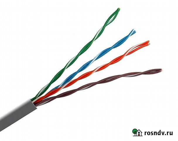 Витая пара (UTP) гост, медь, E5, В нарезку \ Бухта Пермь - изображение 1